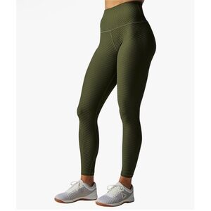 Born Primitive Forest Green Paragon Textured Athlete Driven Leggings